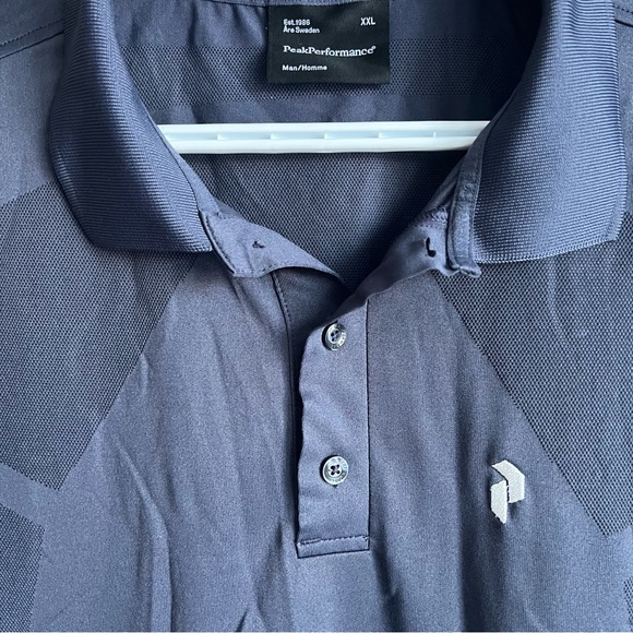 🌟HOST PICK Peak Performance G Map PO Polo Shirt | Navy Blue | Size XXL - Picture 3 of 11
